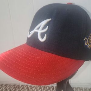 Vintage 1996 World Series Atlanta Braves Hat.